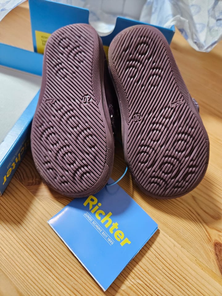 Richter Shoes Leder-Sneakers in Lila/ Silber günstig kaufen 20