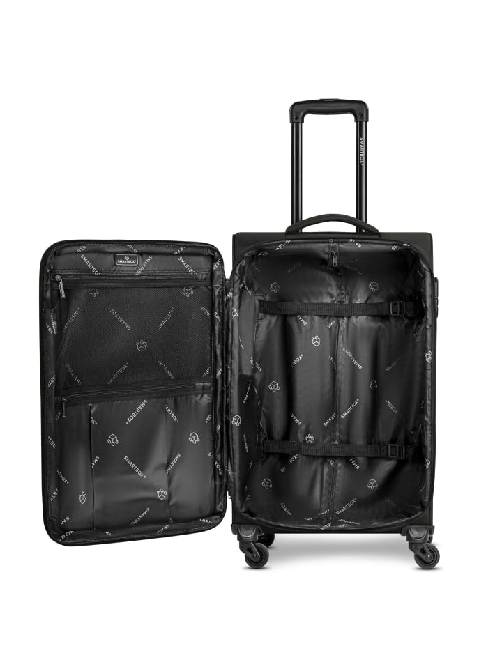 Smartbox Edition 04 4 Rollen Kofferset 3-teilig mit Dehnfalte in black günstig kaufen onesize