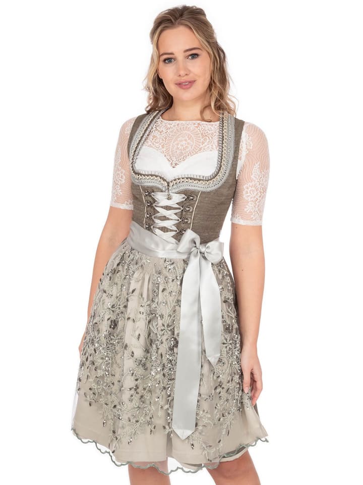 KRÜGER Midi Dirndl 117167 in schilf günstig kaufen
