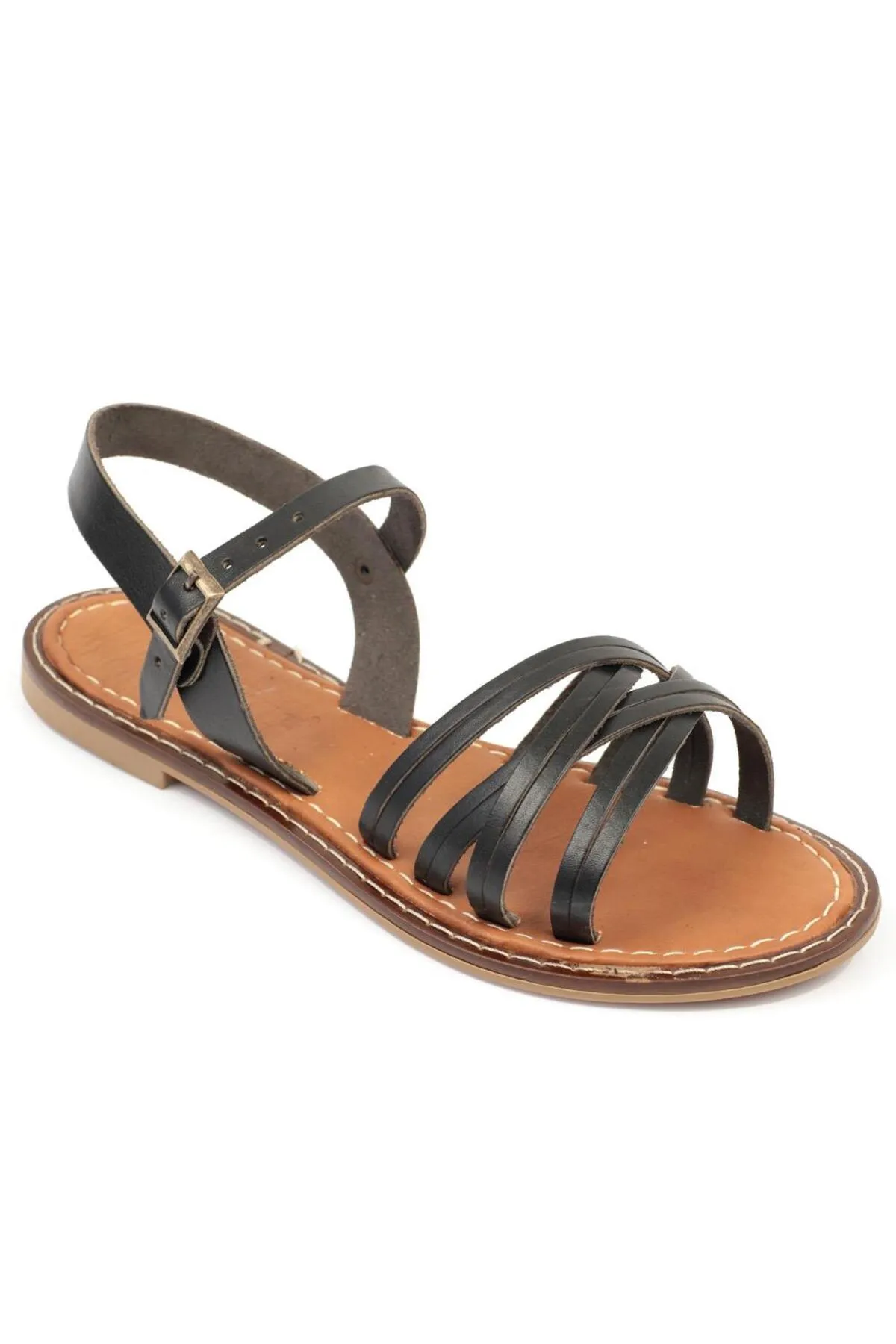 Capone Outfitters  Capone 830 Damen-Bodrum-Sandalen aus echtem Leder