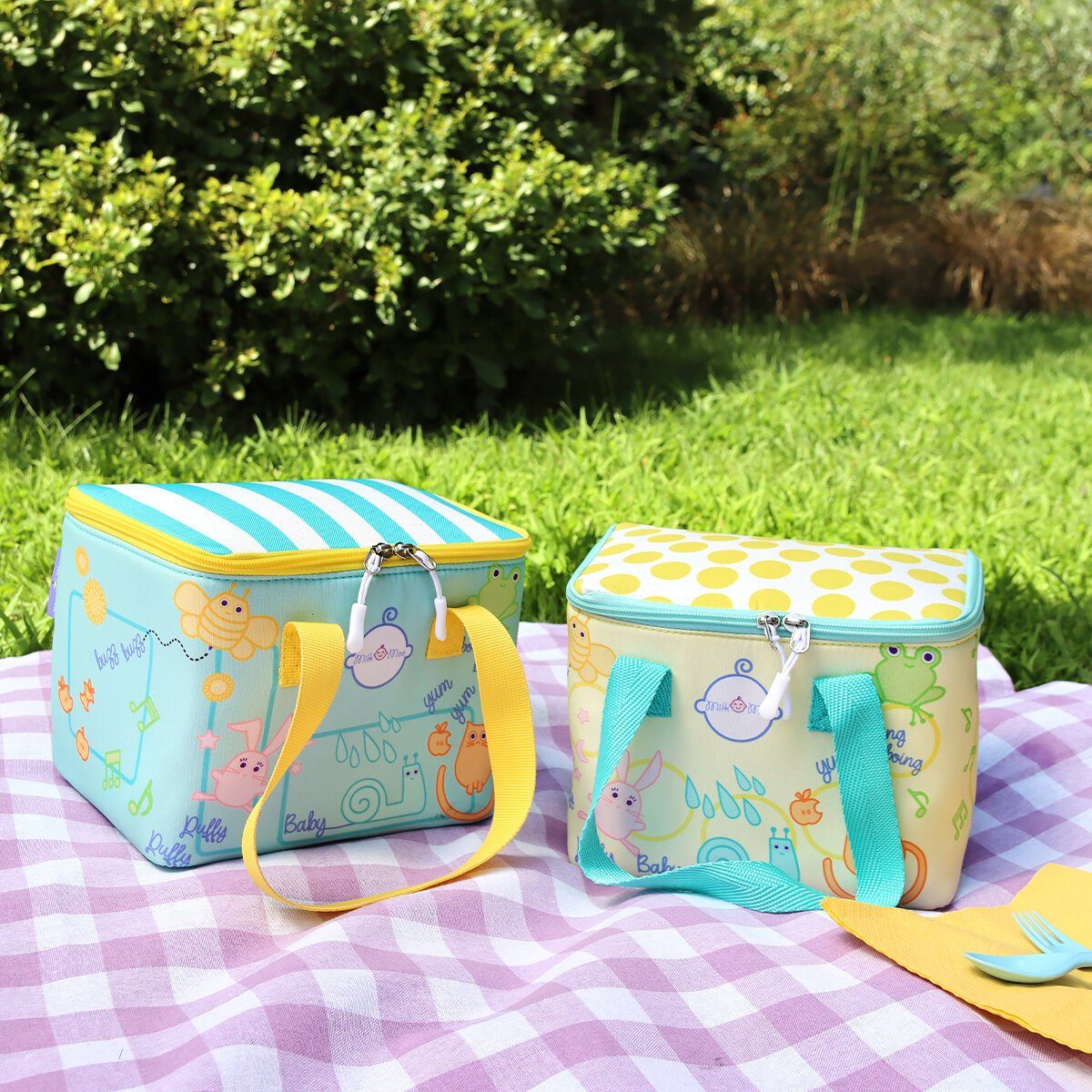 MILK&MOO Kühltasche Milk&Moo Lunchbox, Lunchtasche, Brotdose, Kühltasche, Gelb