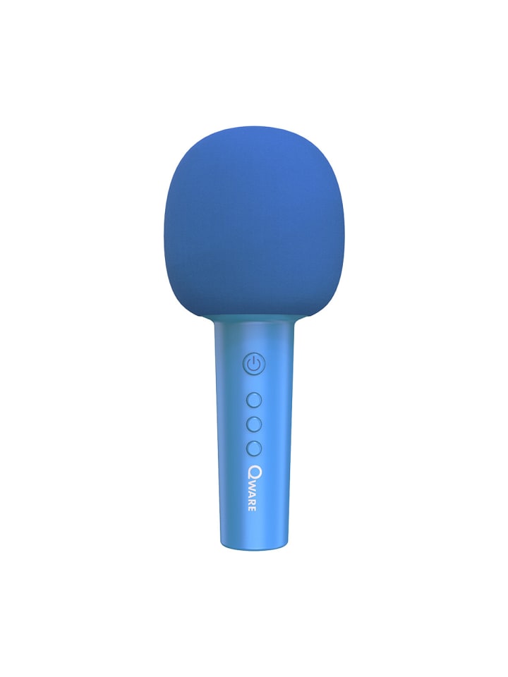 COFI 1453 Qware Kabelloses Karaoke Mikrofon mit Bluetooth & Lautsprecher in Blau günstig kaufen onesize