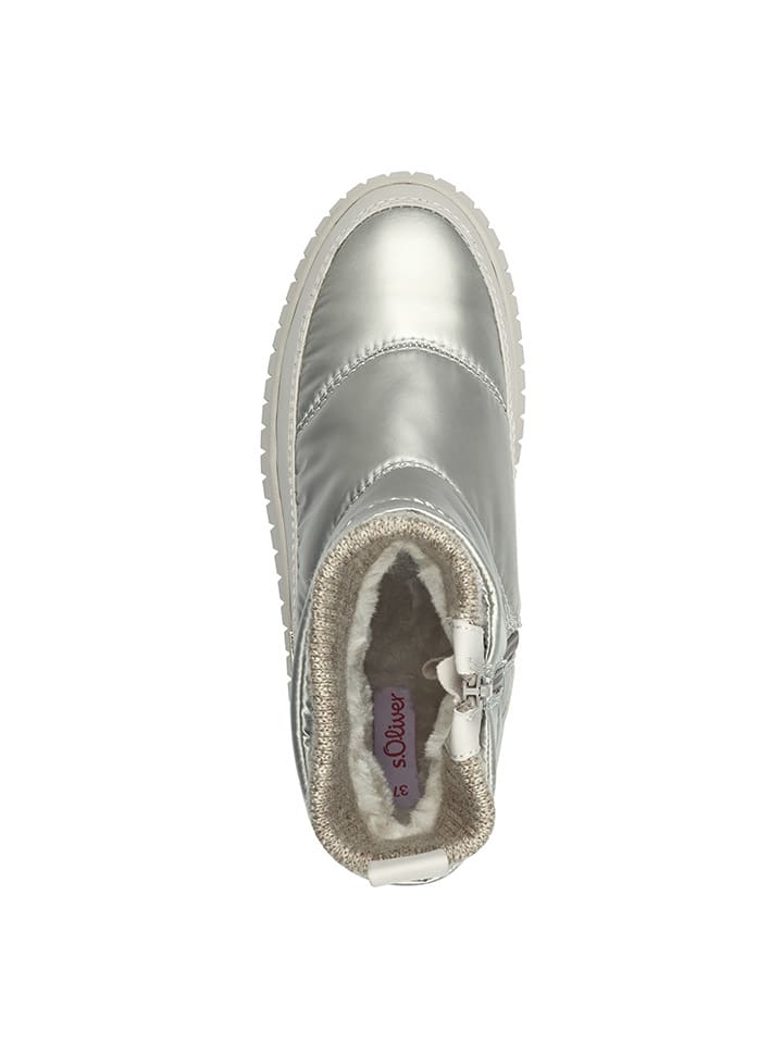 s.Oliver Winterboots in Silber günstig kaufen