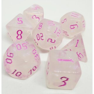 Würfelset Milky Shine: Pink (7)