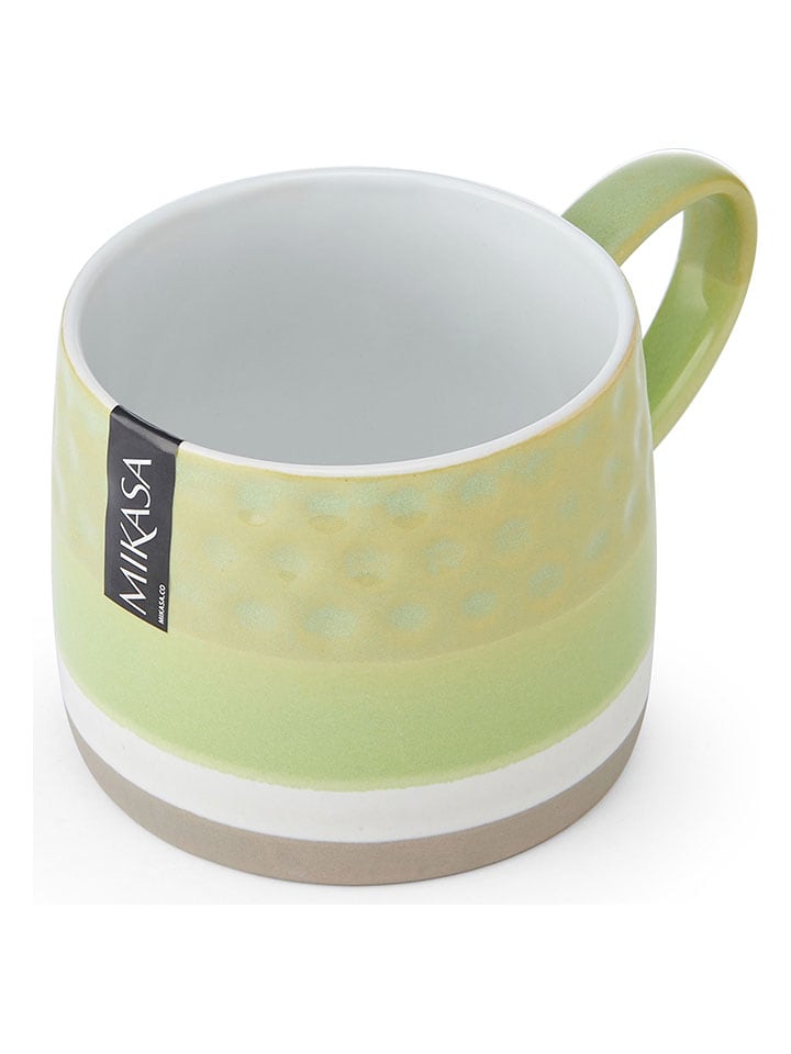 Mikasa 2er-Set: Tassen in Grün/ Grau - 320 ml günstig kaufen onesize