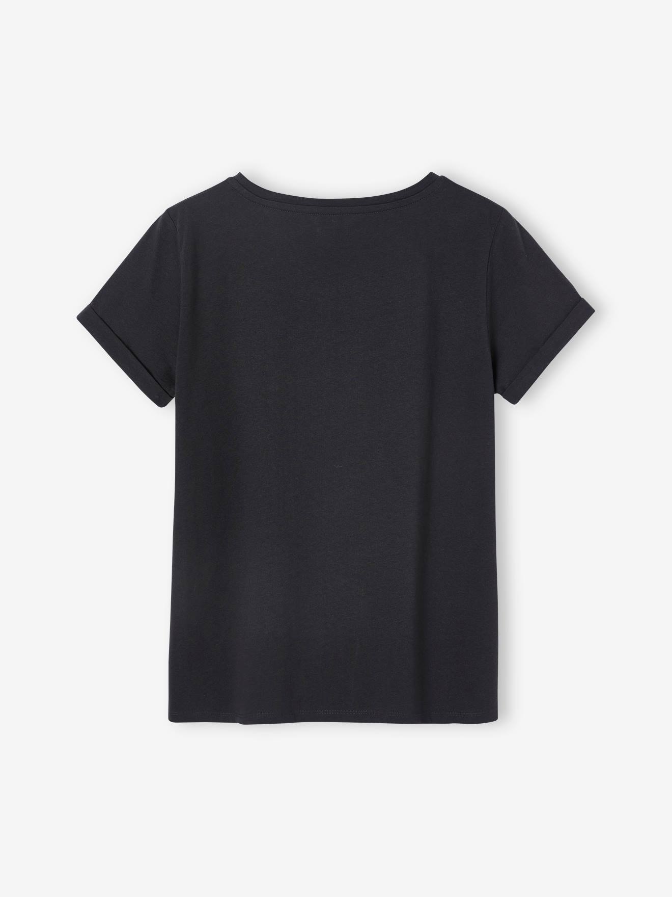 Vertbaudet Bio-Kollektion: T-Shirt für Schwangerschaft & Stillzeit CLUB MAMA, personalisierbar - senfgelb