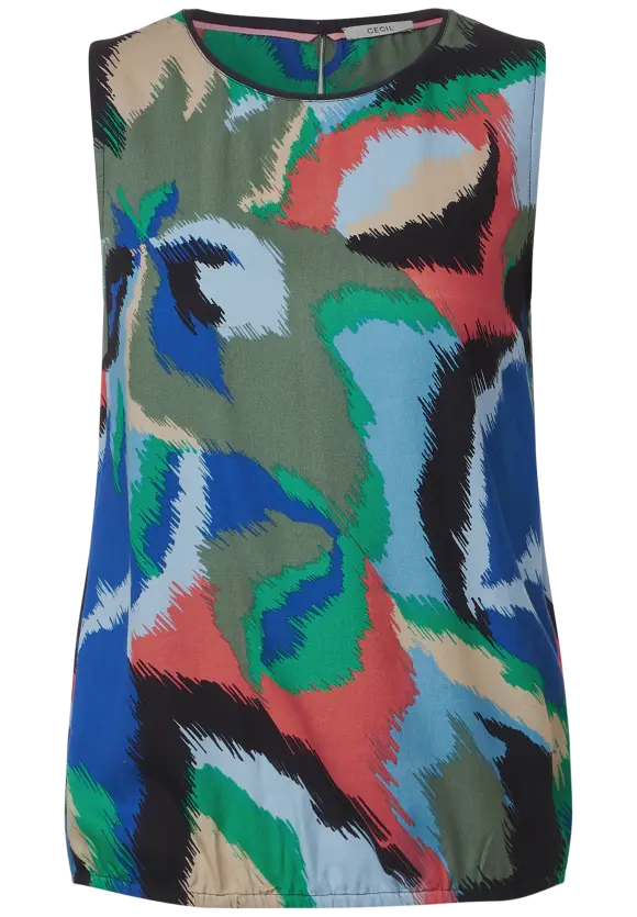 CECIL Ärmellose Printbluse