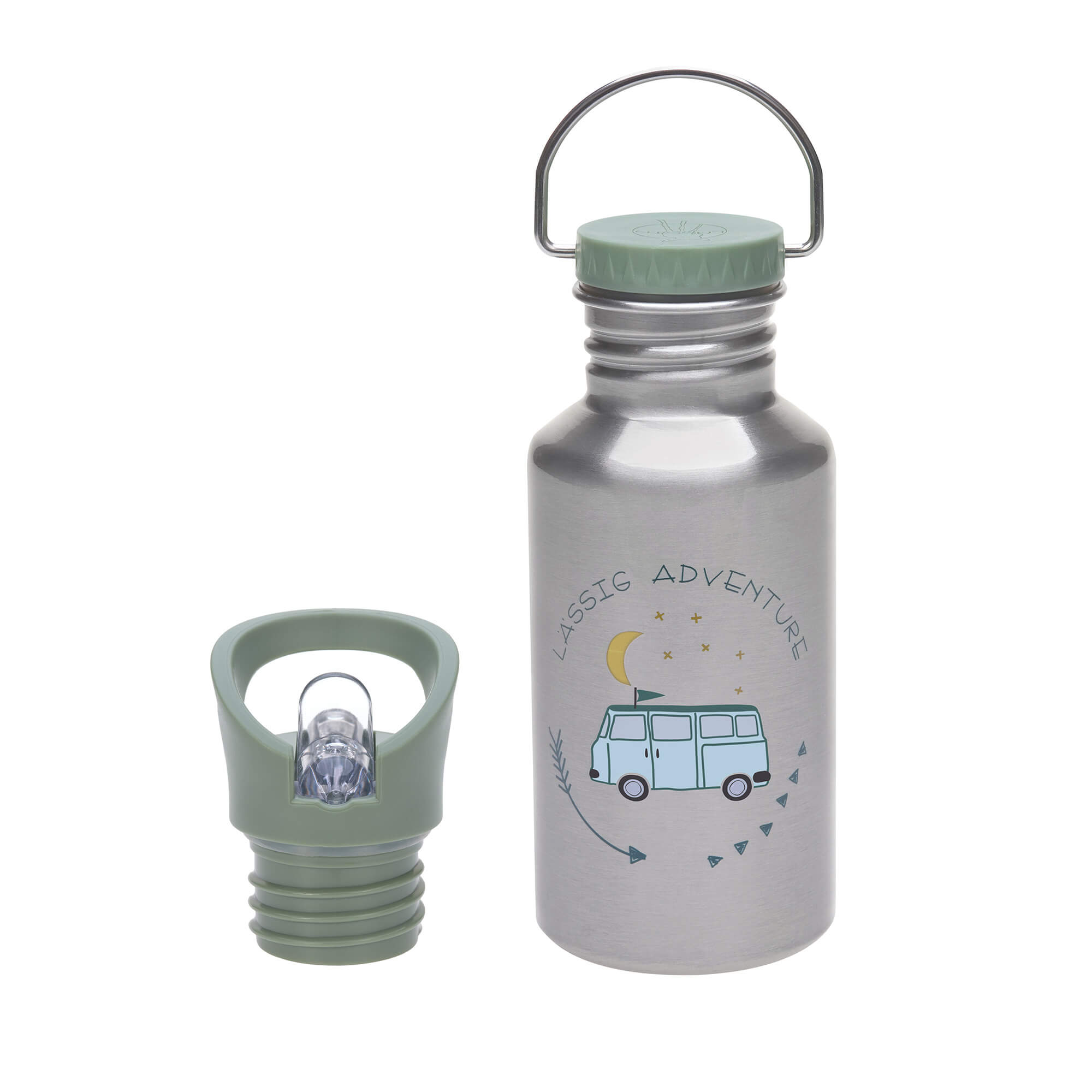 Kinder Trinkflasche Edelstahl - Bottle, Adventure Bus