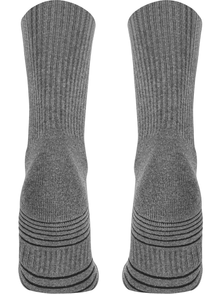 normani 4 Trekkingwandersocken mit Polstersohle und Komfortbund in Grau günstig kaufen