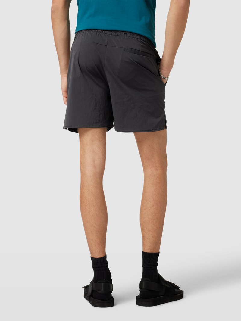 Shorts mit Label-Stitching Modell 'MONTANA' in schwarz