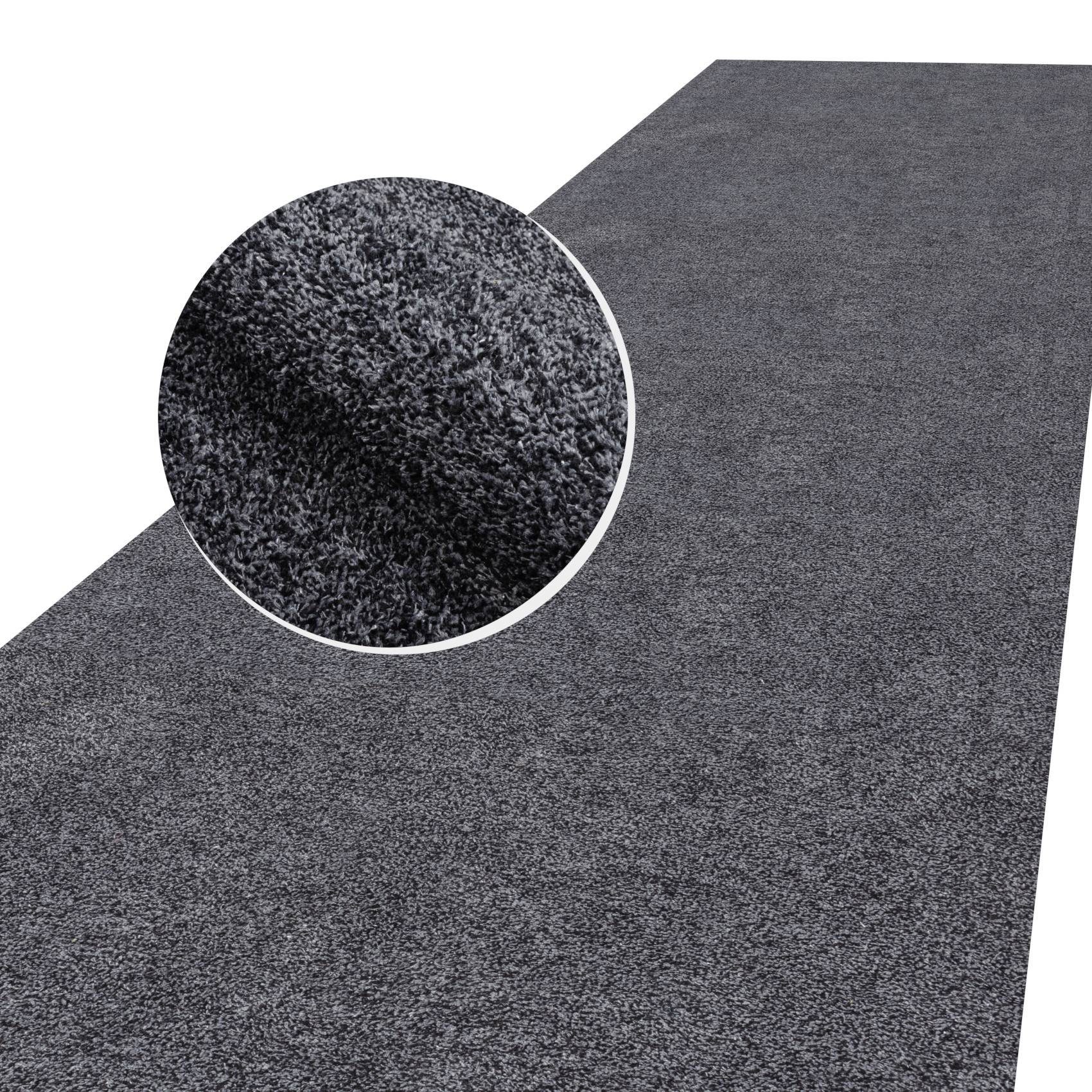 Läufer Flurläufer Fußmatte Textil Vorleger Läufer DOVER Genarbt Robust Wasse, ANRO, Rechteckig, Höhe: 4 mm, Textil