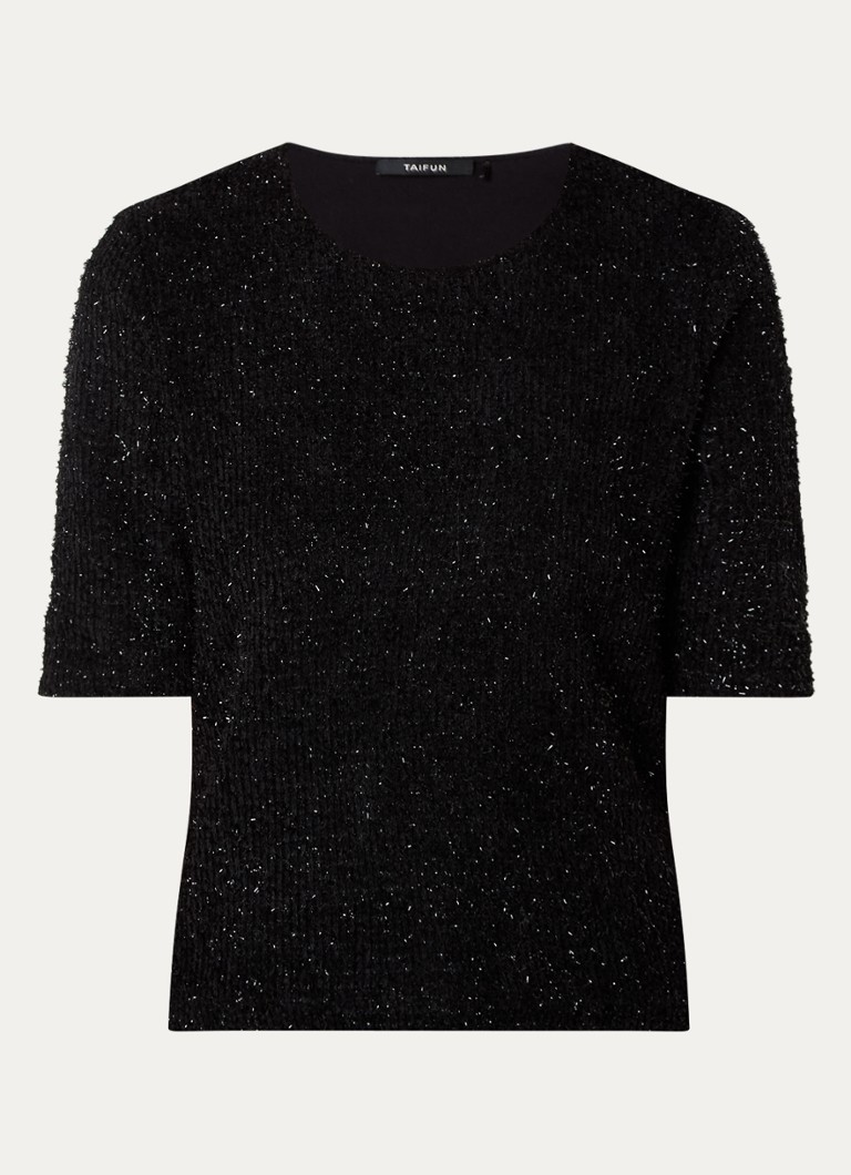 Taifun Paksu neulepusero glitterillä