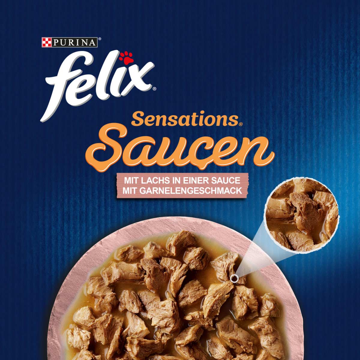 FELIX Sensations Saucen mit Lachs & Garnelengeschmack