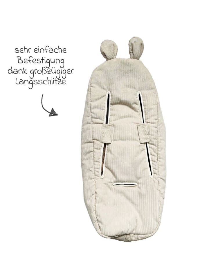 Kaiser Fleece-Fußsack Hima für Babyschalen & Babywannen in braun günstig kaufen onesize