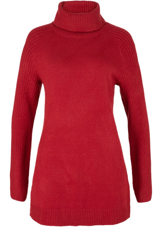 Longpullover mit Rollkragen