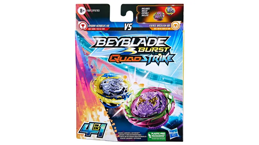Hasbro - Beyblade Burst QuadStrike Doppelpack, 1 Stück, sortiert