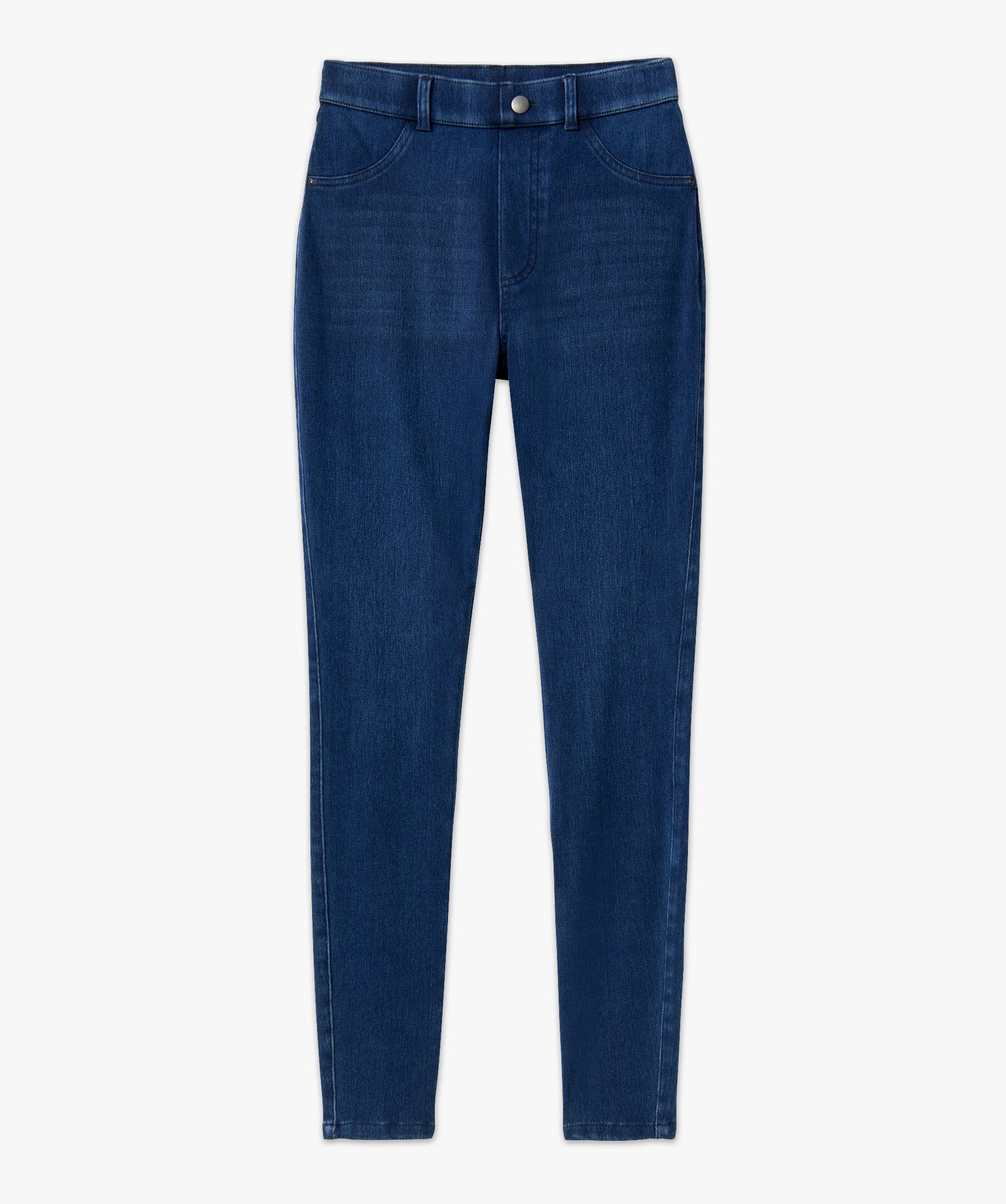 Jegging taille haute délavé femme stone | GEMO