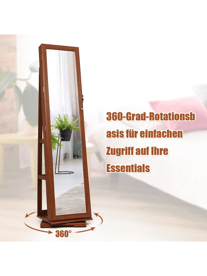 COSTWAY Schmuckaufbewahrung in Braun günstig kaufen onesize