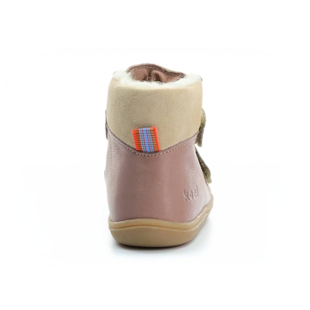 Koel4kids Brandon Tex Wool Old Pink 06T001.102-600 mit Wolle gefütterte Winterbarfußschuhe