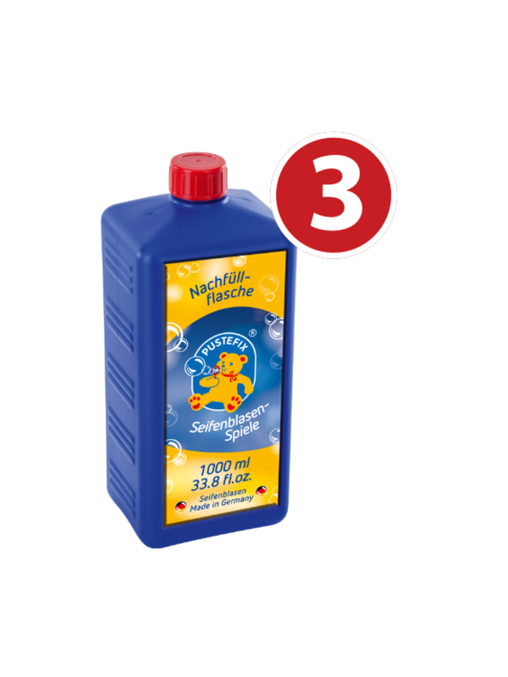 Pustefix 3 x PUSTEFIX Seifenblasen Nachfüllflasche 1.000ml günstig kaufen onesize