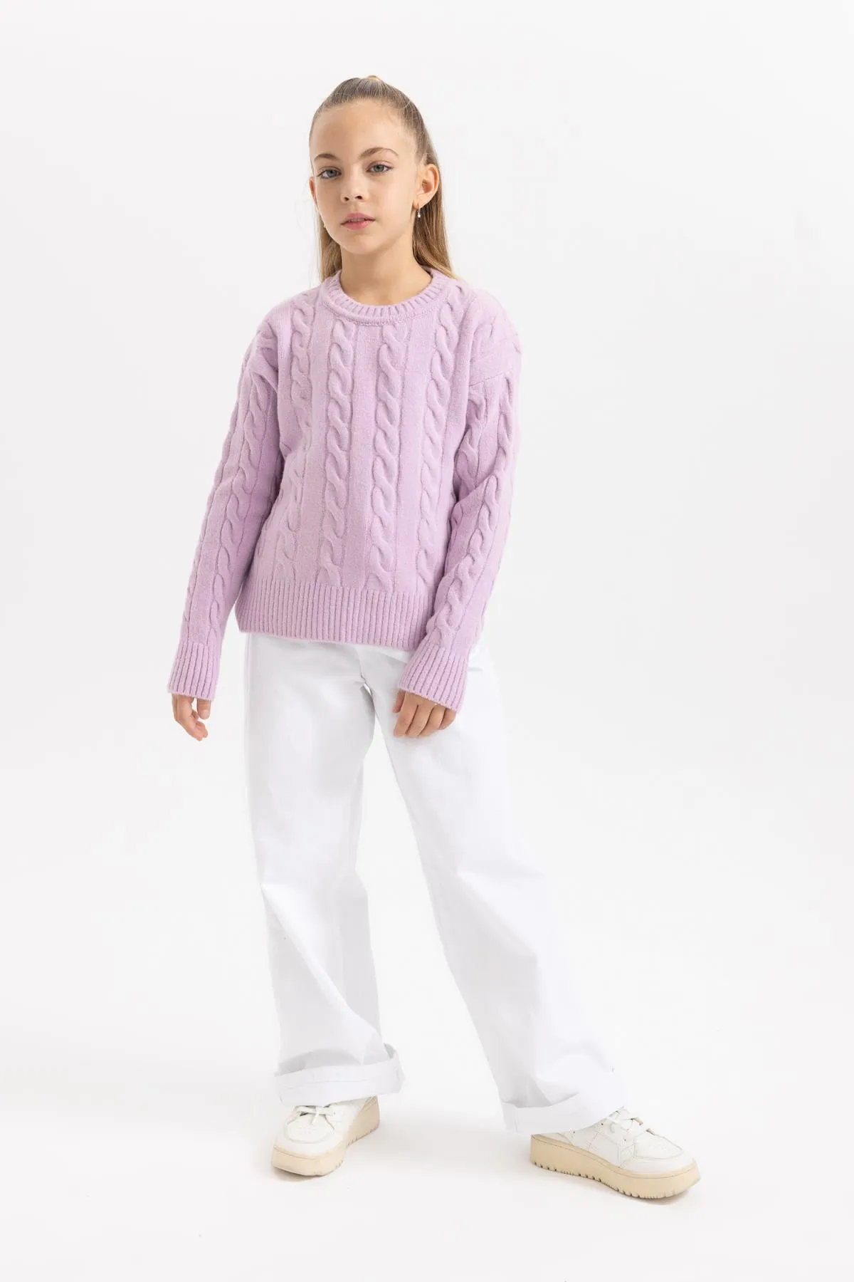 DeFacto  Pullover mit Rundhalsausschnitt für Mädchen B1556a823wn