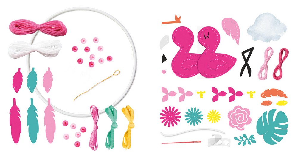 LENA Dreamcatcher Flamingo, Faltschachtel