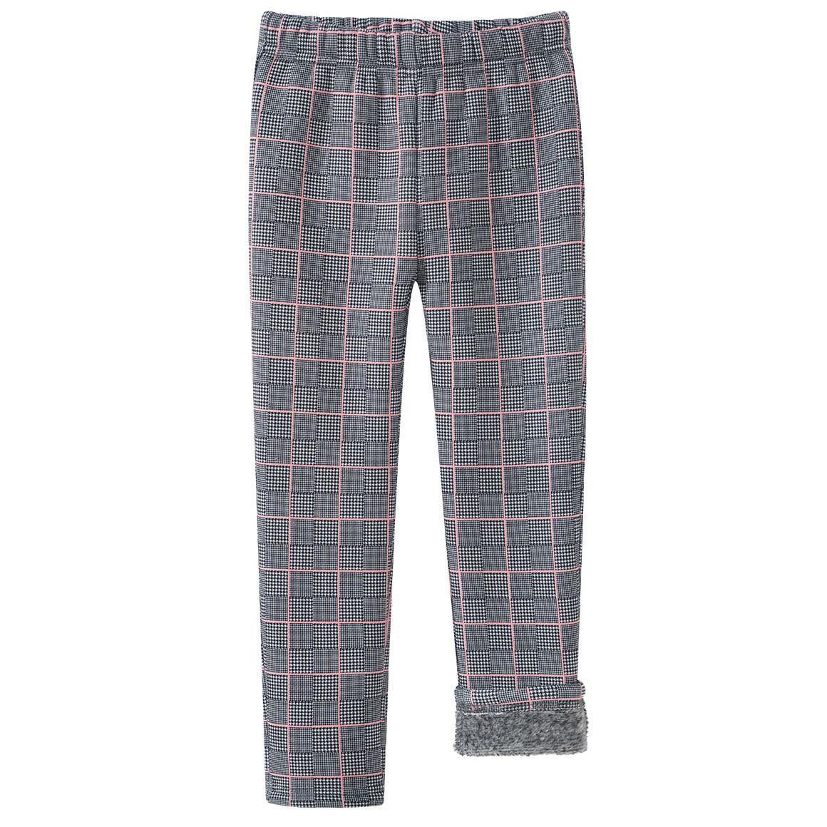 Mädchen Thermo-Leggings kariert
