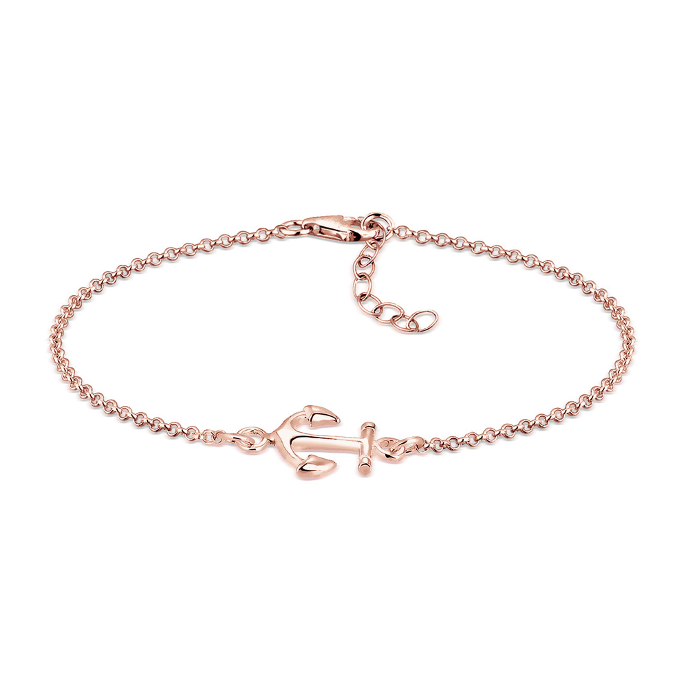 Elli Elli Bracelet Femmes Ancre Maritime en Argent Sterling 925 Bracelet