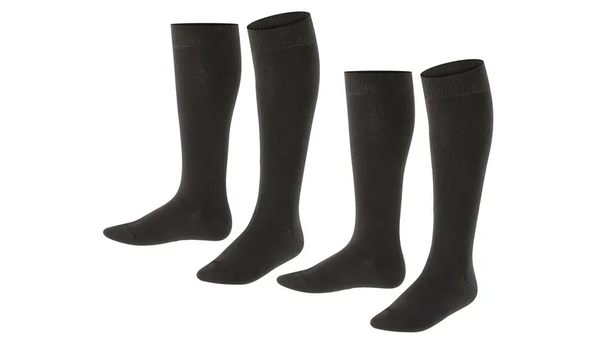 ESPRIT Kinder Kniestrümpfe Foot Logo 2er Pack black