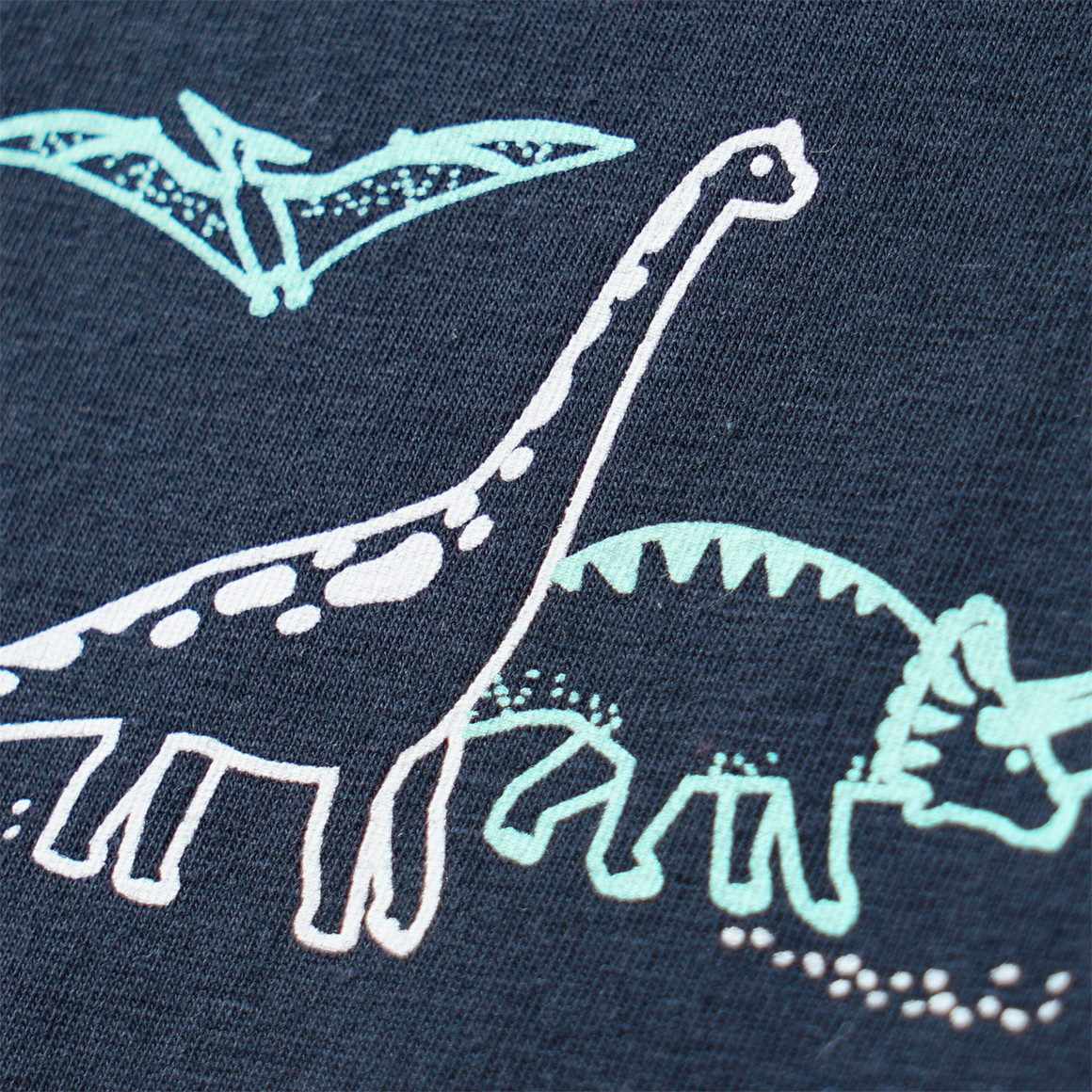2 Jungen Unterhemden mit Dino-Print