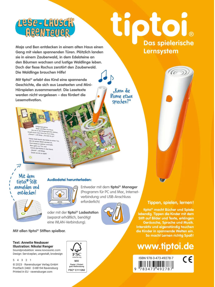 Ravensburger tiptoi® Lese-Lausch-Abenteuer - Zauberwald günstig kaufen onesize