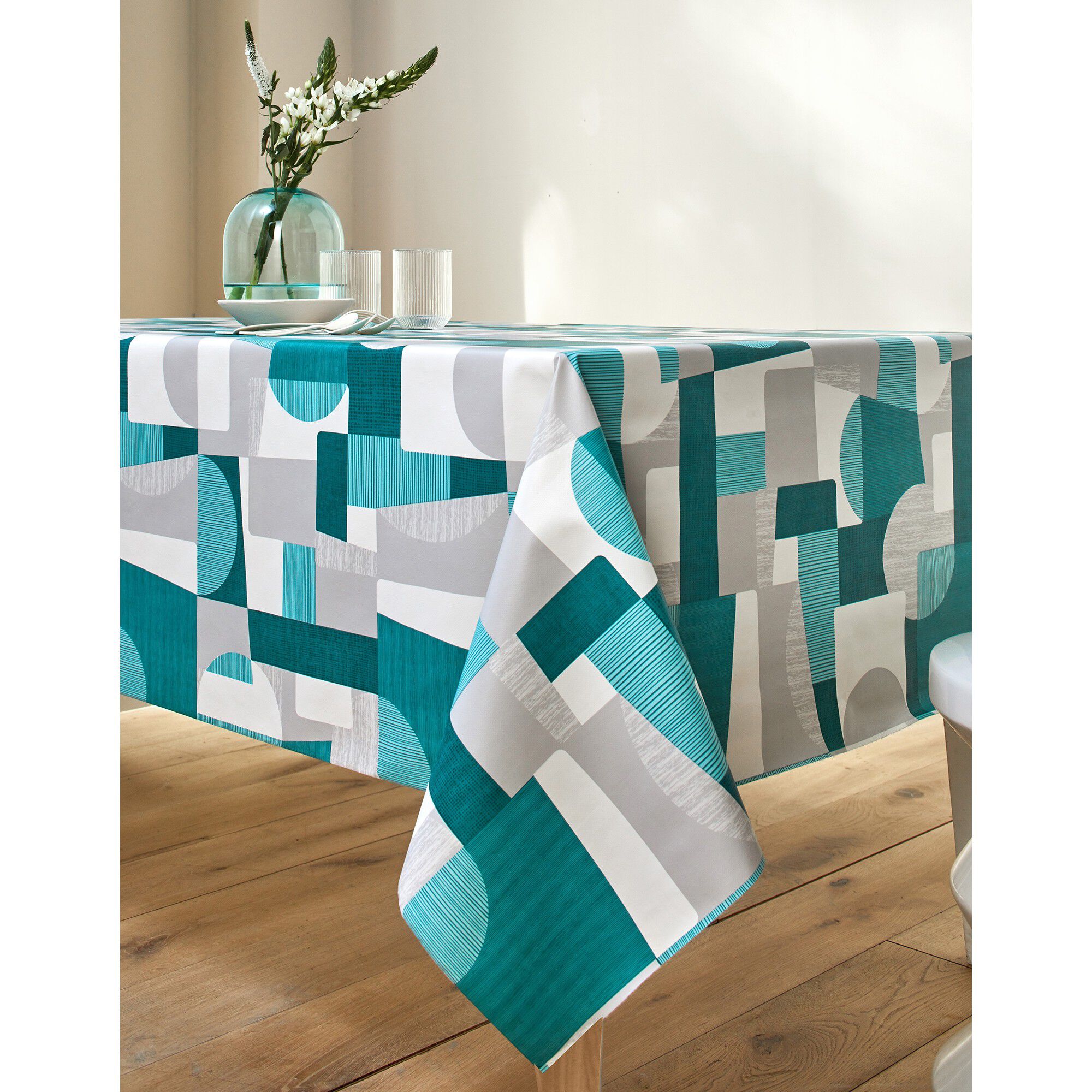 Nappe toile cirée imprimé Patch duo