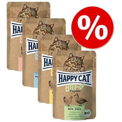 4 x 85 g Happy Cat Bio Mix zum Sonderpreis!