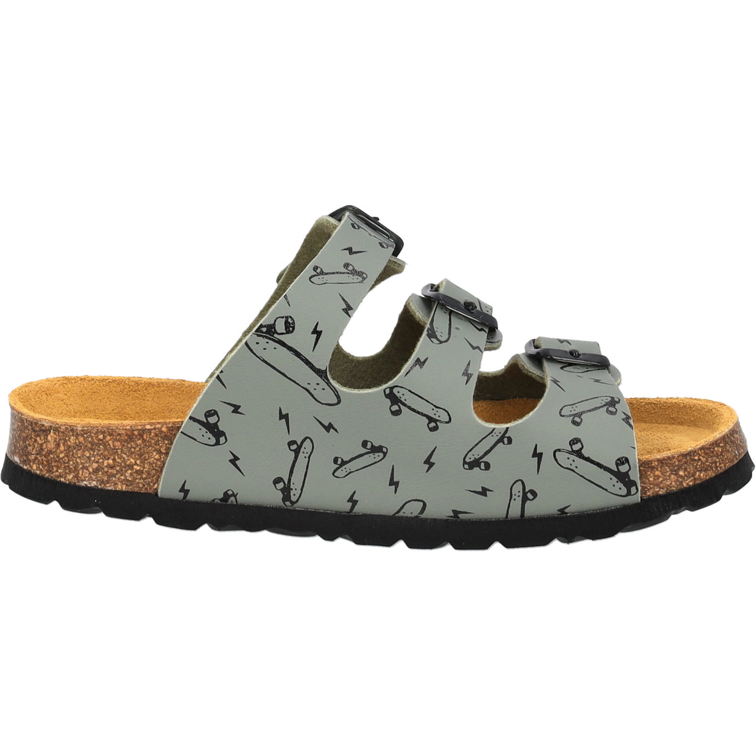 Palado Kids Capri B Print, Pantoletten, Kinder, Khaki Skater