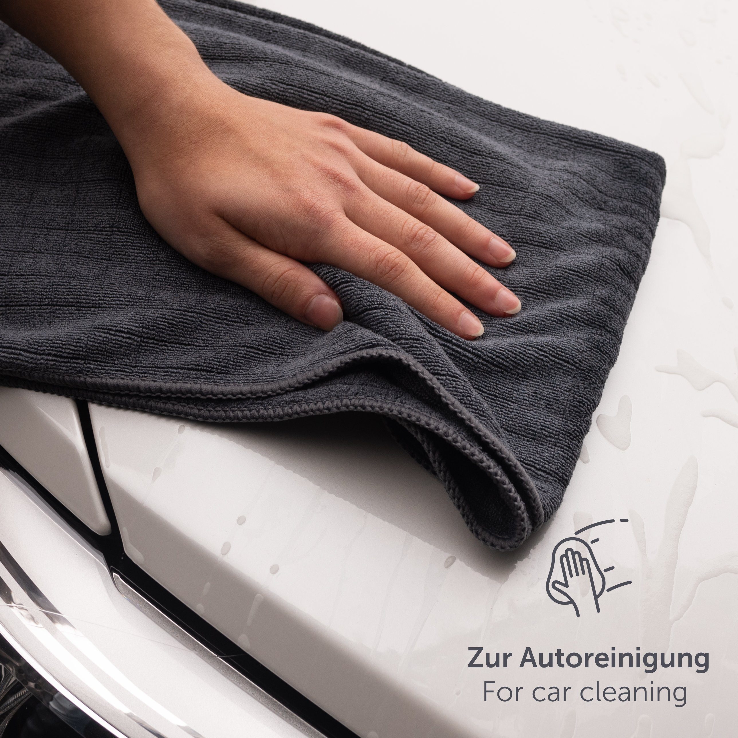 Blumtal Geschirrtuch Premium Mikrofasertücher saugstark- Allzweck Microfasertücher, (30x40cm und 45x65cm, 4-tlg., Putztücher, Geschirrtuch), Autopflege Poliertuch 355 GSM - fusselfrei und streifenfrei