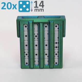 Dice Pro Keeper - 14mm (Blau-Grün)