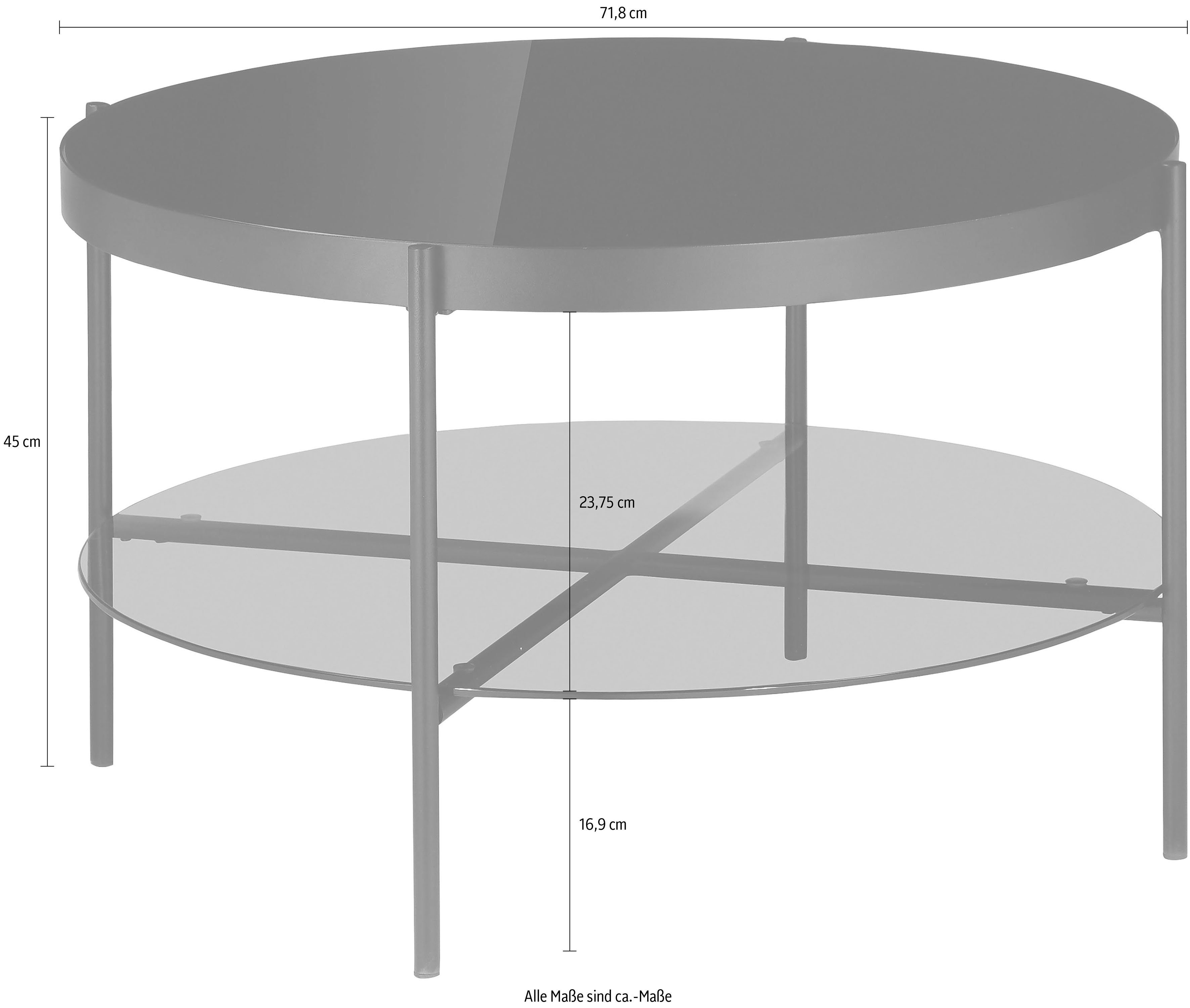 INOSIGN Couchtisch Glenda, Modernes Design, Ablageboden