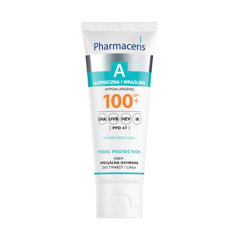 „Pharmaceris A Medic“ apsauginis kremas, ypatinga apsauga veidui ir kūnui, SPF100+