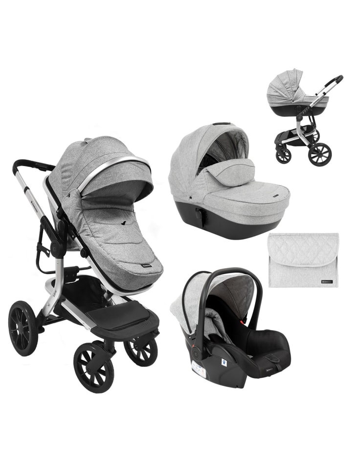 Kikkaboo Kombikinderwagen Irene 3 in 1 in grau günstig kaufen onesize