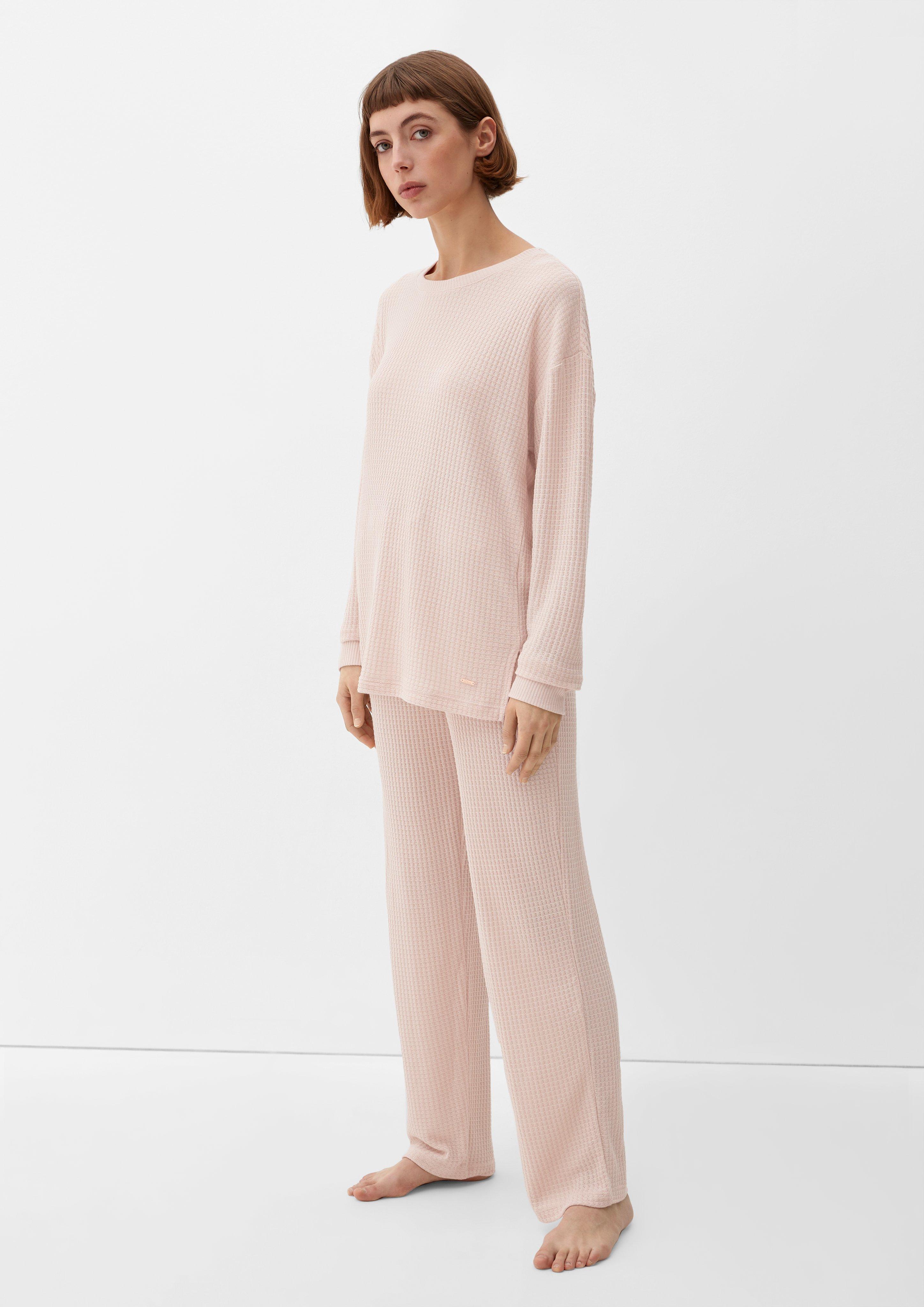 Pyjamaoberteil aus Waffelpiqué  6007792-4418