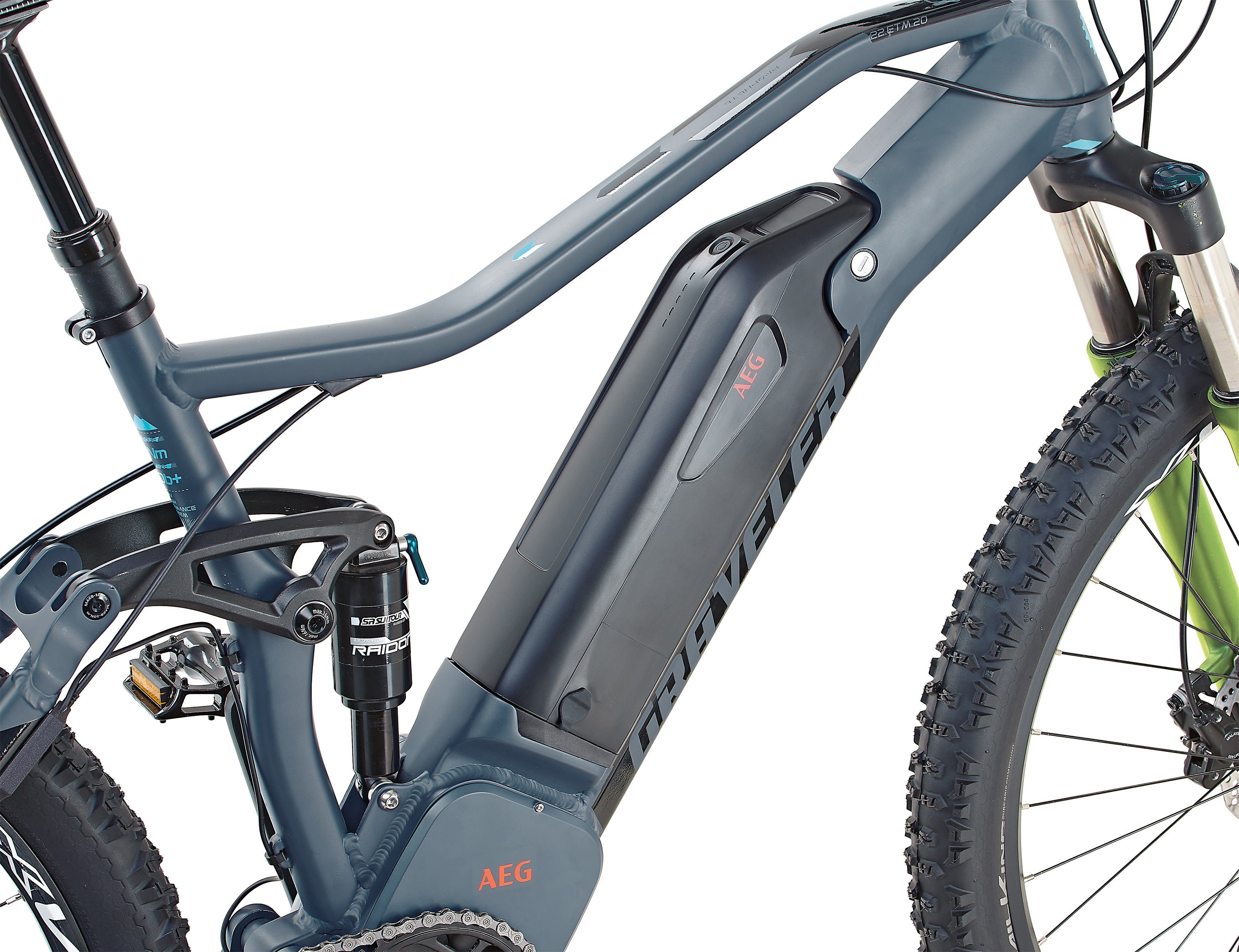 Prophete E-Bike Graveler 22.ETM.20, 10 Gang Shimano Deore XT Schaltwerk, Kettenschaltung, Mittelmotor, 614 Wh Akku