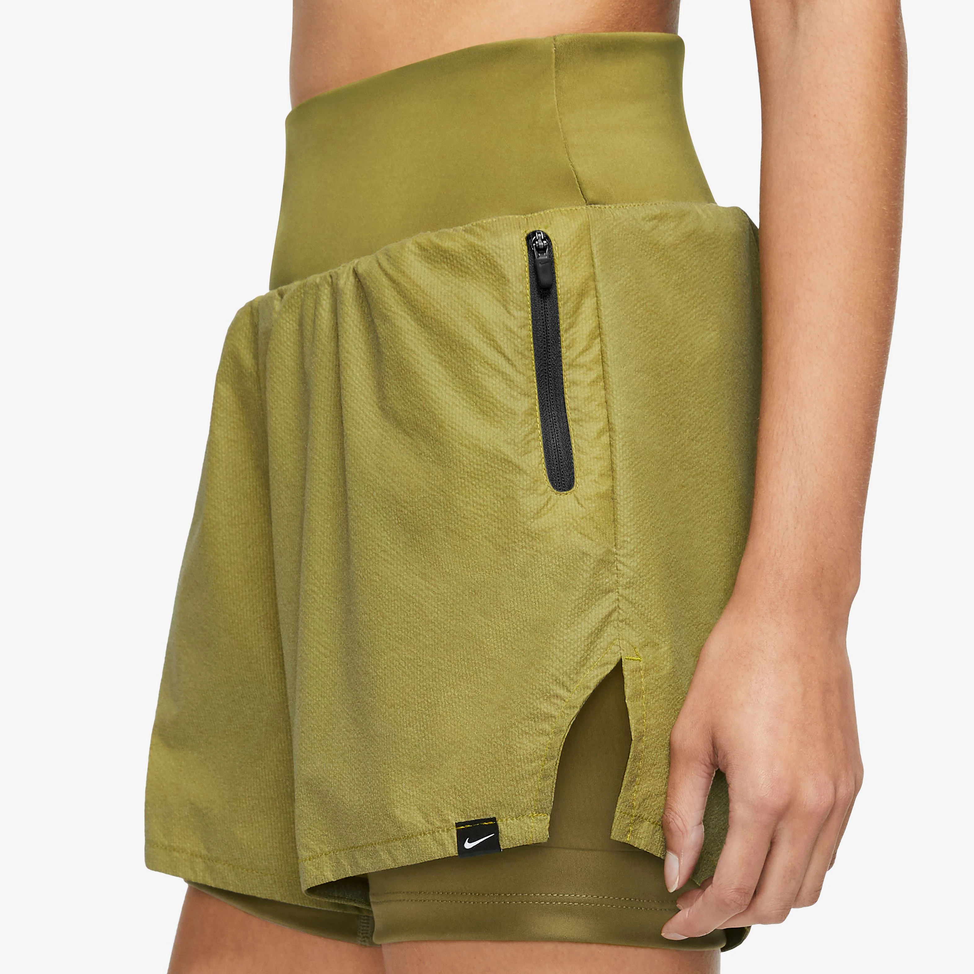 Dri-Fit Run Division Reflective Mid-Rise 3in Shorts Damen - Khaki