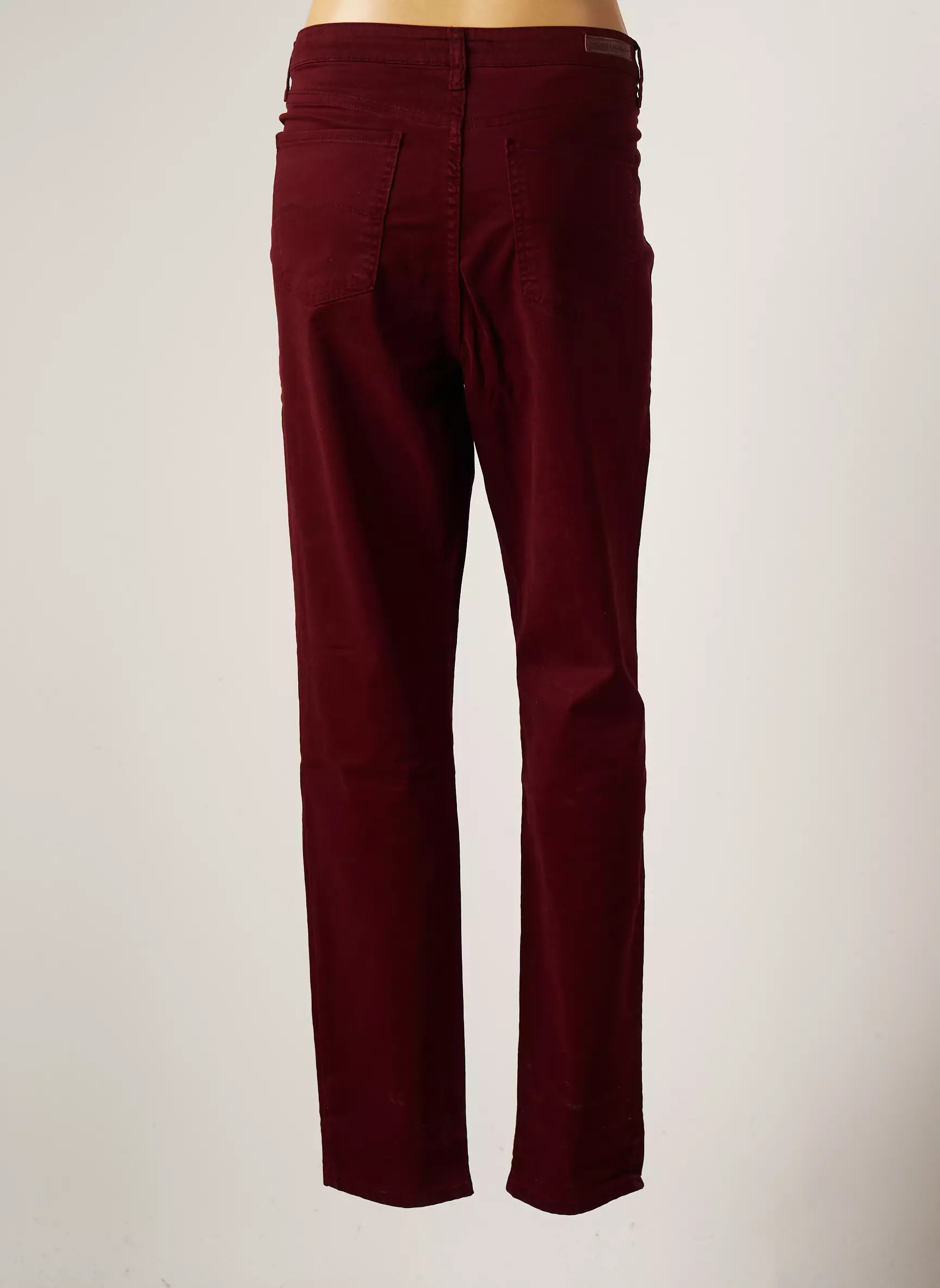 Lcdn Pantalons Droits Femme couleur rouge