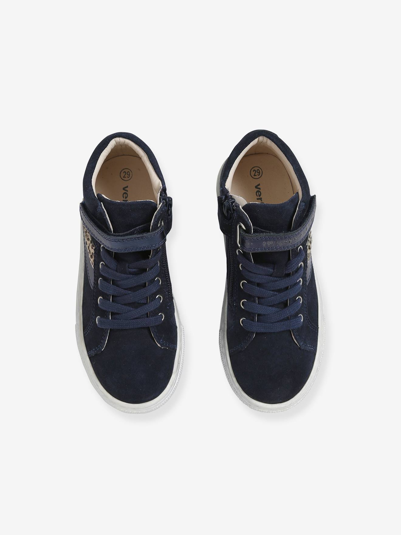 Vertbaudet Hohe Mädchen Sneakers - marine
