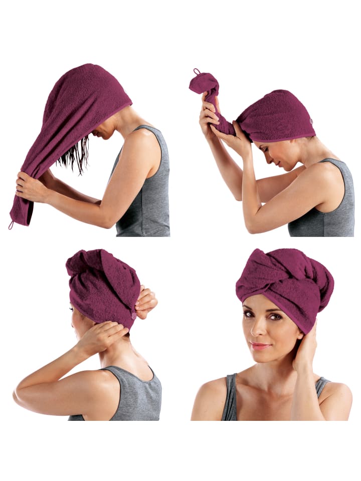Erwin Müller Frottier Turban 2er-Pack in beere günstig kaufen onesize