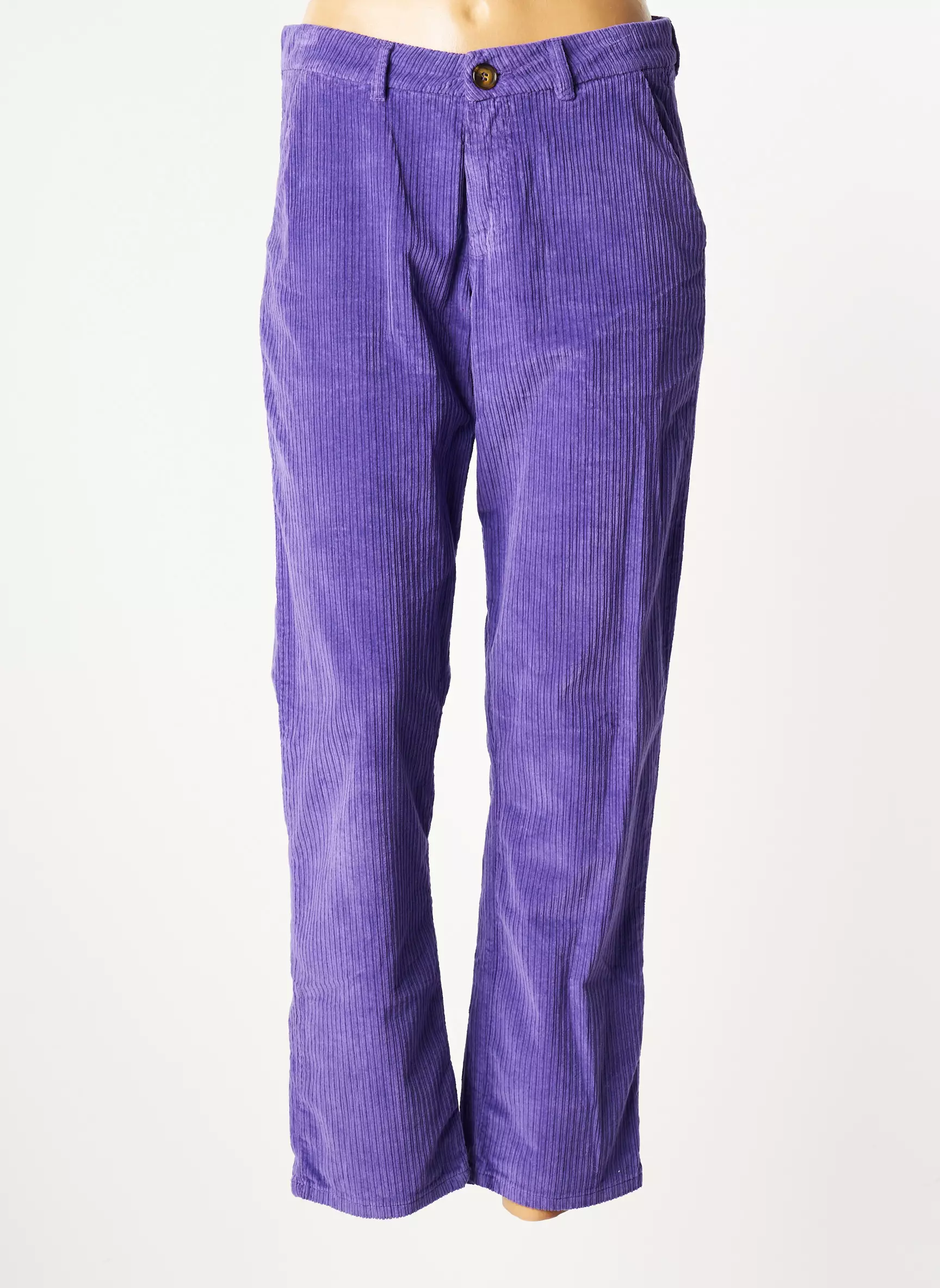 Kanope Pantalons Droits Femme couleur violet