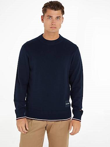 TOMMY HILFIGER Herren Pullover mit Seide