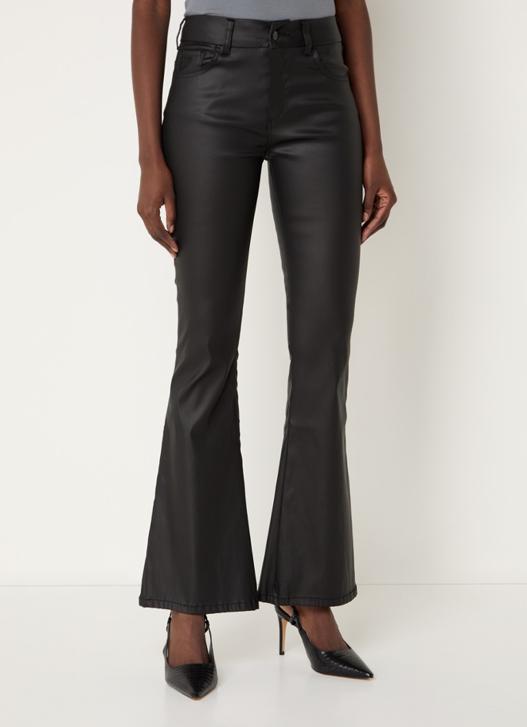 Lois Raval Class flared trousers in faux leather