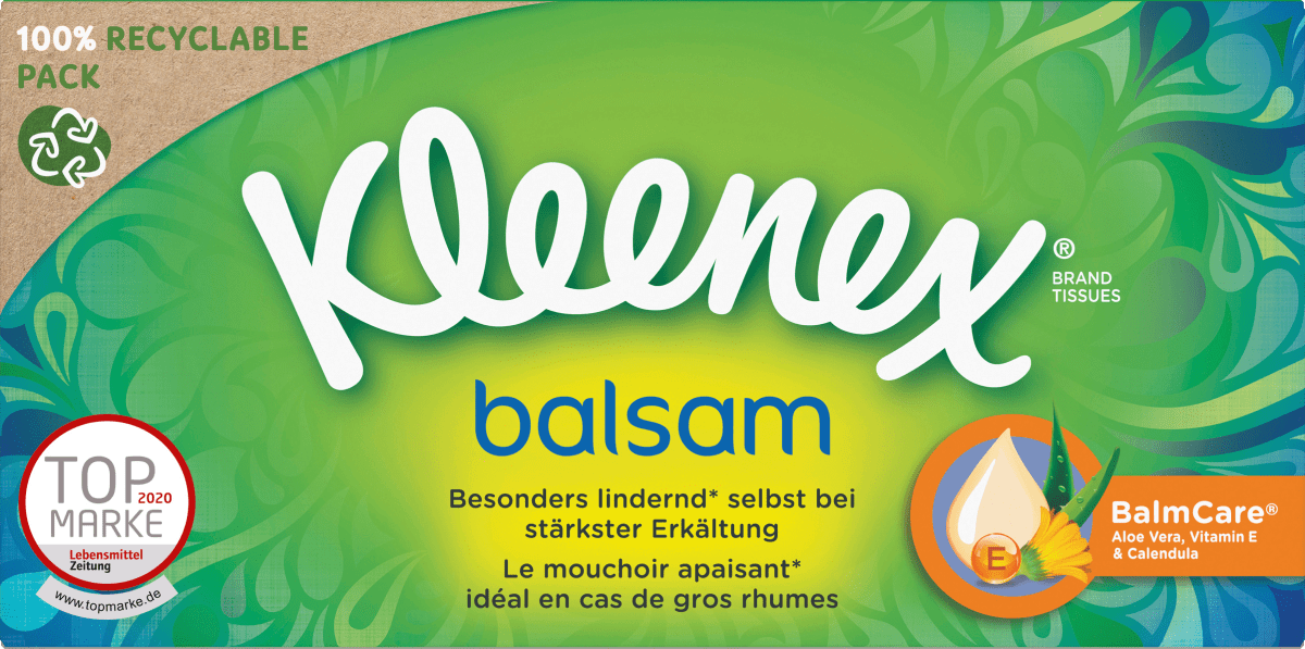 Taschentücher Box Balsam, 56 St