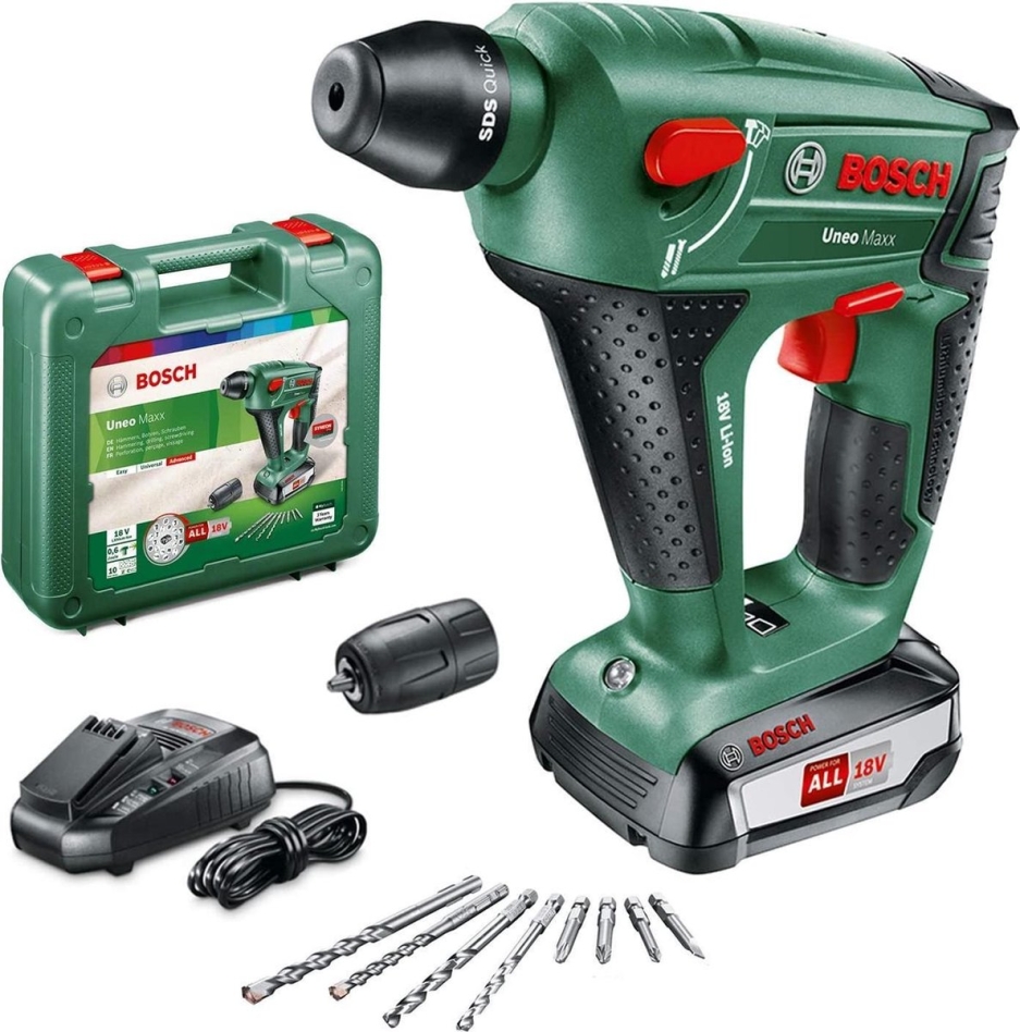 Bosch Green 060395230F Uneo Maxx Akumulatorski čekić za bušenje 18 V 2,5 Ah Li-ion